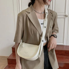 MBTI Women's Shoulder Bag PU Leather Handbag Underarm Bag
