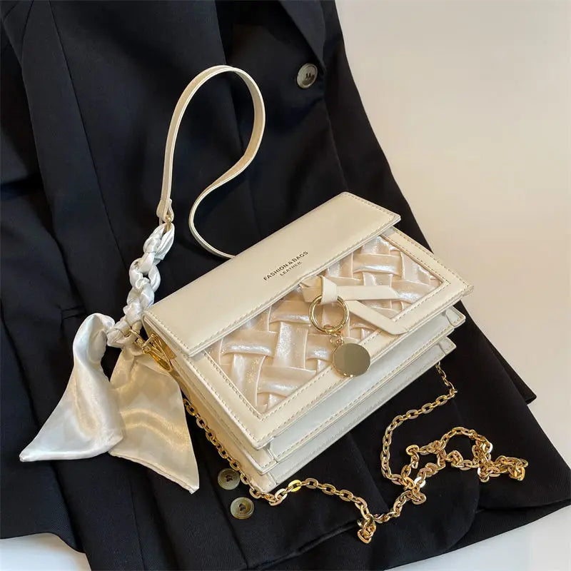 MBTI Winter Casual PU Leather Shoulder Bag for Women