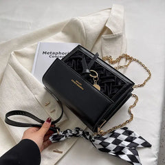 MBTI Winter Casual PU Leather Shoulder Bag for Women