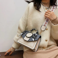 Embroidered Ribbons Crossbody Bag Autumn Handbag