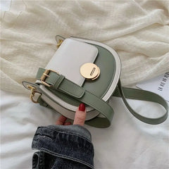MBTI Women's Circular Shoulder Bag Solid Candy Casual Satchel Purse