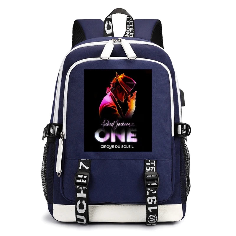 MICHAEL JACKSON USB Student Schoolbag