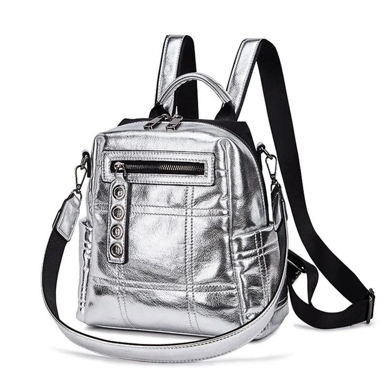 Glitter Backpack Women Shoulder Bag Teenage Girls School Bag
