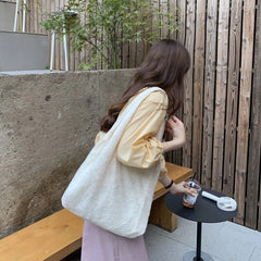 Floral Lace Canvas Shopper Tote Bag Shoulder Bags Large Capacity