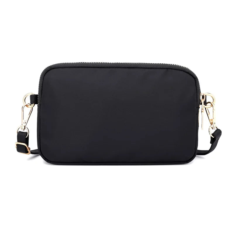 Nylon Multi-Layered Crossbody Shoulder Bag for Women