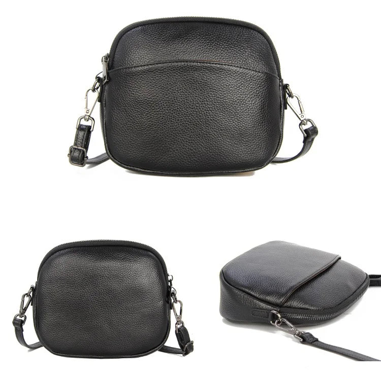 Women's Small Leather Crossbody Bag, Shoulder Messenger Phone Purse