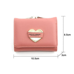 Short Wallets Multi-card Slot Large Capacity Bi-fold Wallet Grey Green Purse