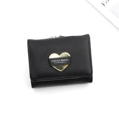 Short Wallets Multi-card Slot Large Capacity Bi-fold Wallet Grey Green Purse