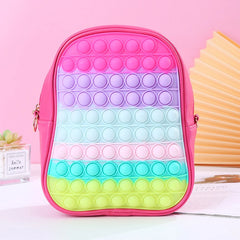 Children's Shoulder Bags Rainbow Schoolbag Girls' Kindergarten Backpack