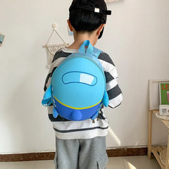 Cartoon Kindergarten Small Plane Backpack Eggshell Bag
