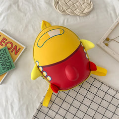 Cartoon Kindergarten Small Plane Backpack Eggshell Bag
