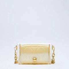 Macaron Chain Shoulder Bag Transparent Female Bag Small Fresh Lady Bag