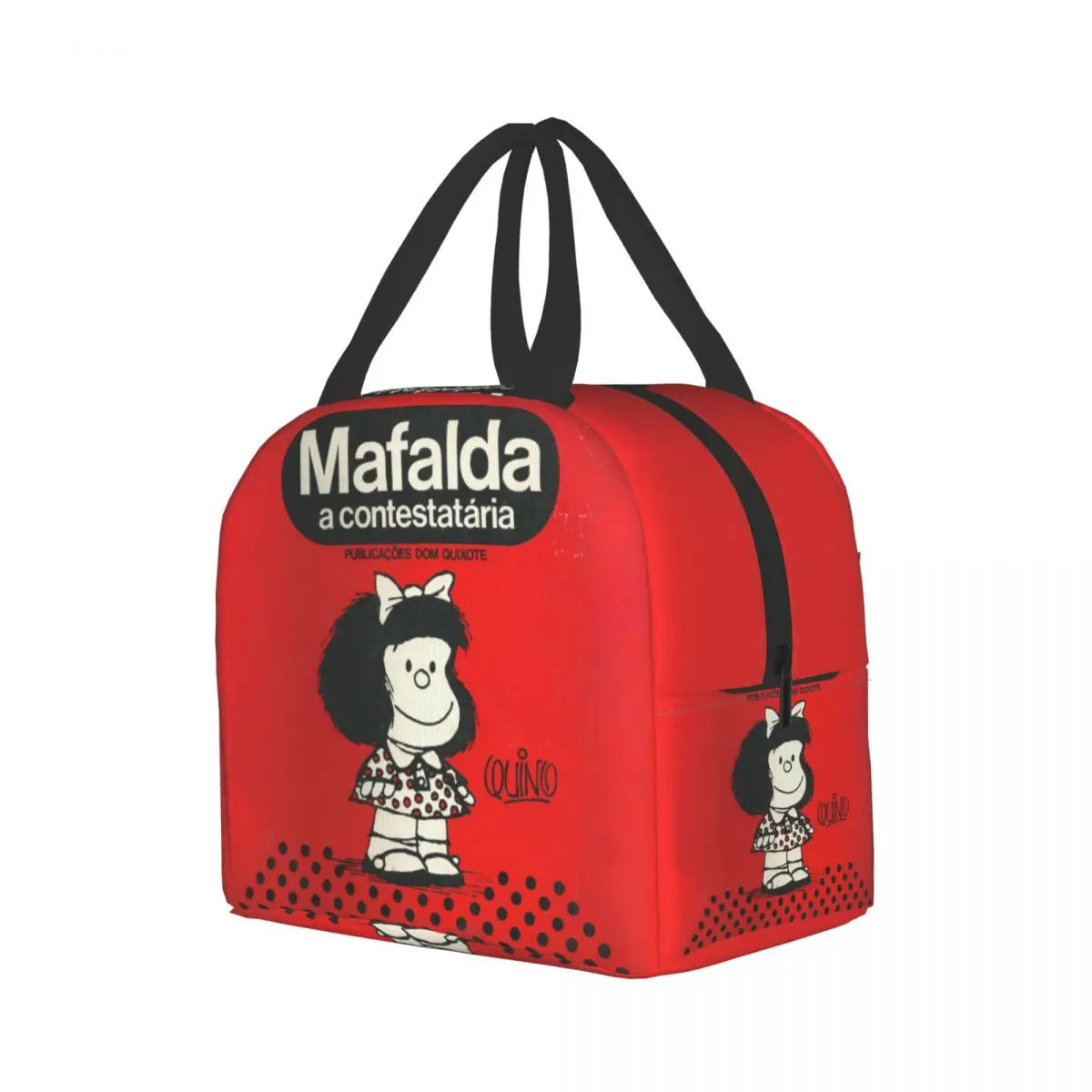 Mafalda Insulated Lunch Bag Quino Comic Manga Cooler Thermal Bento Box Kids Scho