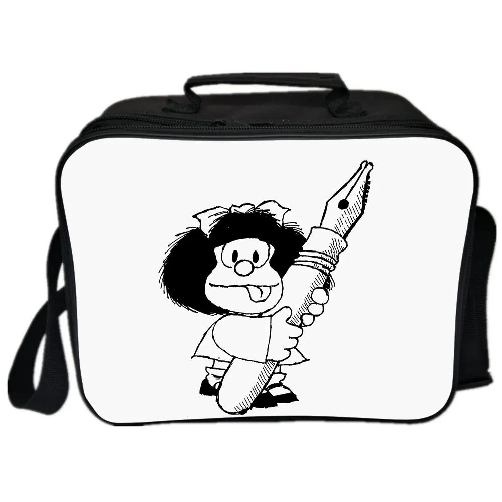 Mafalda Lunch Bag Insulated Portable Waterproof Picnic Cooler Bag