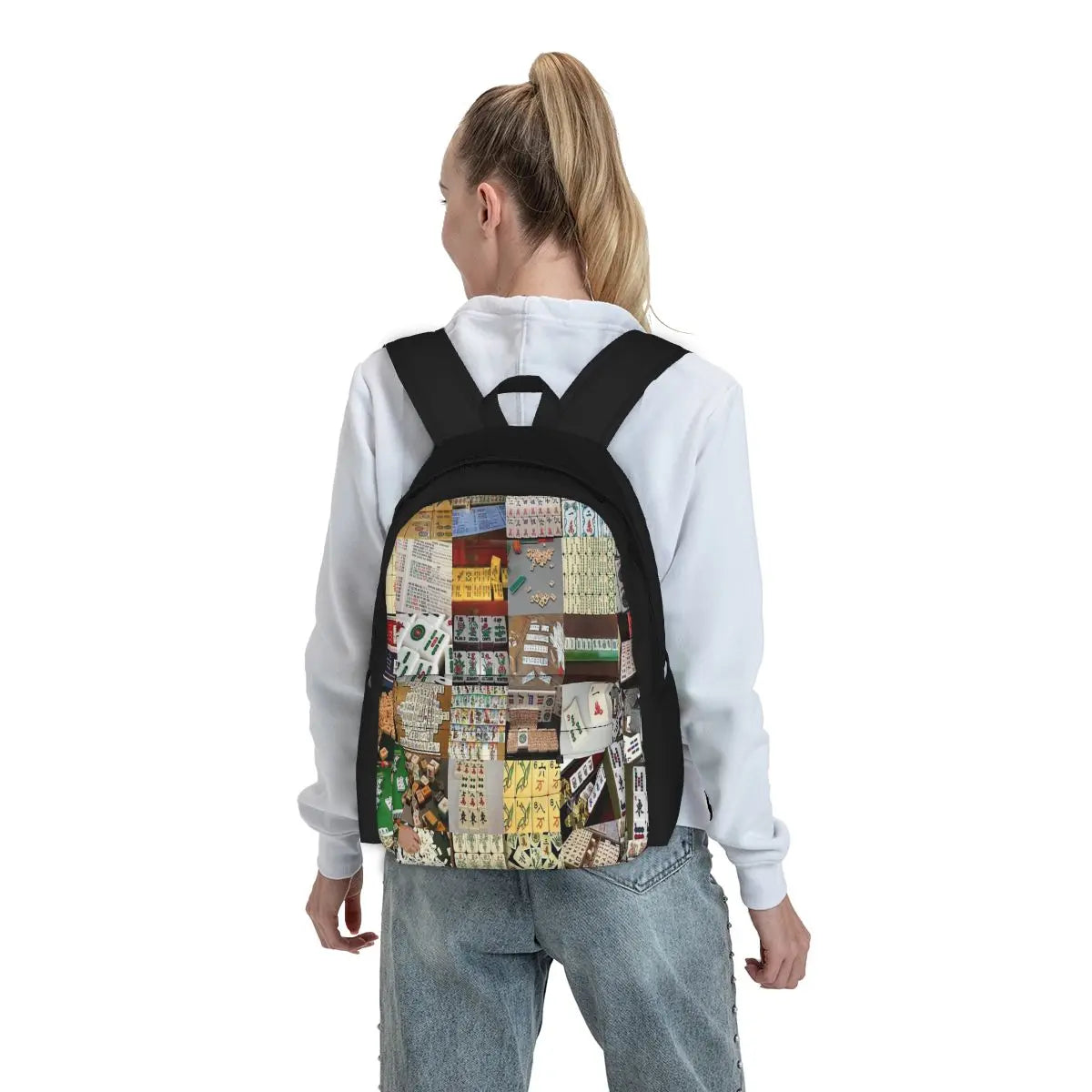 Stylish Mahjong Backpack for Men and Women