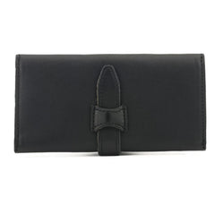 RFID Blocking Leather Wallet for Women Big Travel Buckle Purse