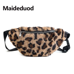 Leopard Fanny Pack Women Travel Waist Belt Bag Small Phone Pouch