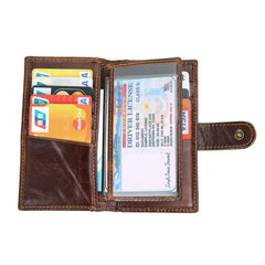 Retro Multi-card Wallets Long Purse for Men & Women