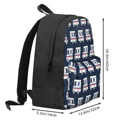 Mail Trucks Backpack for Men Women Children
