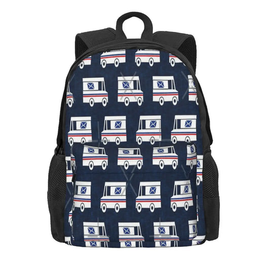 Mail Trucks Backpack for Men Women Children