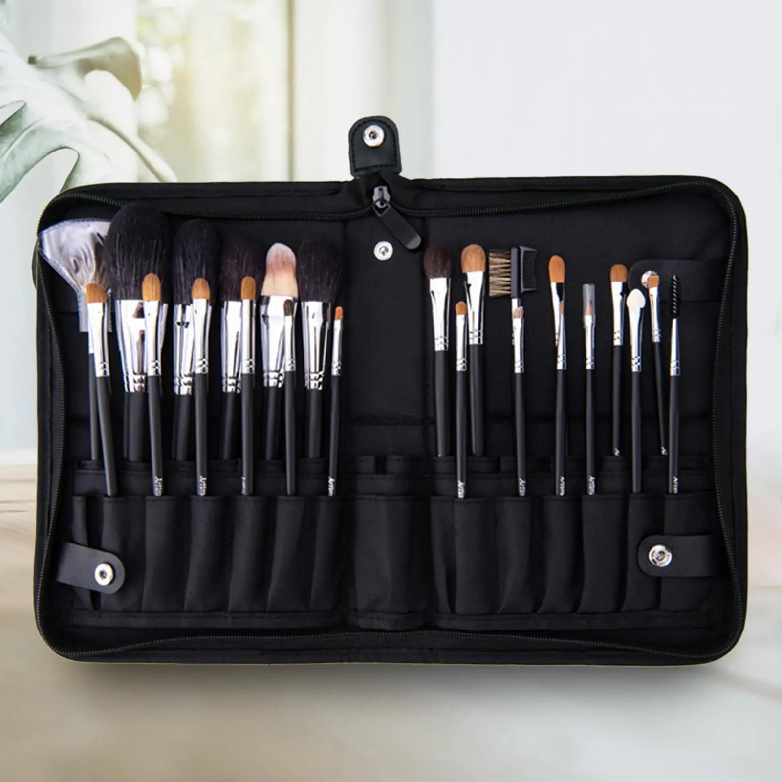Makeup Brushes Organizer Bag Zipper Dust Proof Pouch