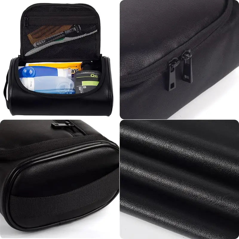 Large Waterproof PU Leather Travel Cosmetic Bag Organizer Case