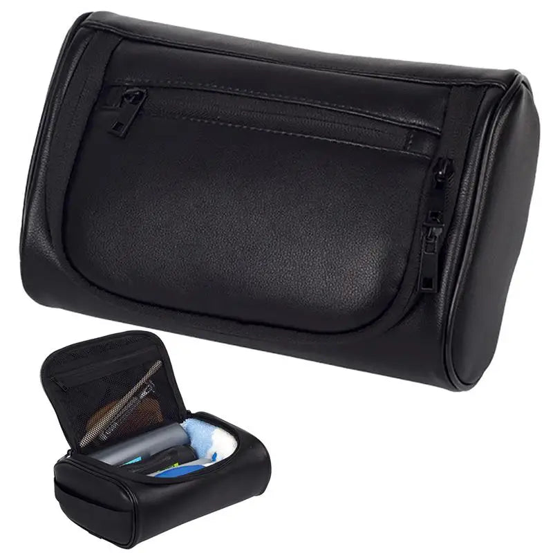 Large Waterproof PU Leather Travel Cosmetic Bag Organizer Case