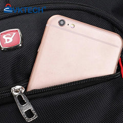 Multifunctional Zipper Laptop Rucksack Large Capacity School Bags