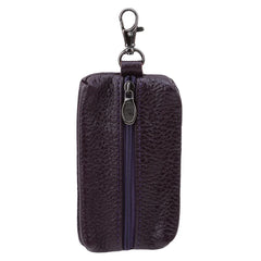 Leather Key Holder Zipper Case Key Organizer
