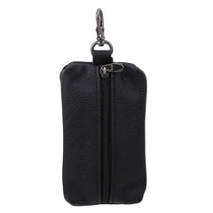 Leather Key Holder Zipper Case Key Organizer