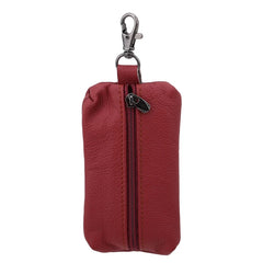 Leather Key Holder Zipper Case Key Organizer