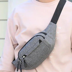 Men Waist Bag Pack Casual Functional Money Phone Belt Bag Women Bag