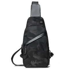 Men's USB Crossbody Bags Anti Theft Chest Bag School Summer