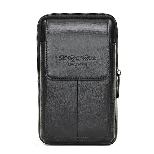 Men's Leather Waist Bag Hip Bum Fanny Pack Phone Pouch