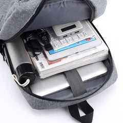 Waterproof Nylon Backpack USB Charing Bagpack for Laptop