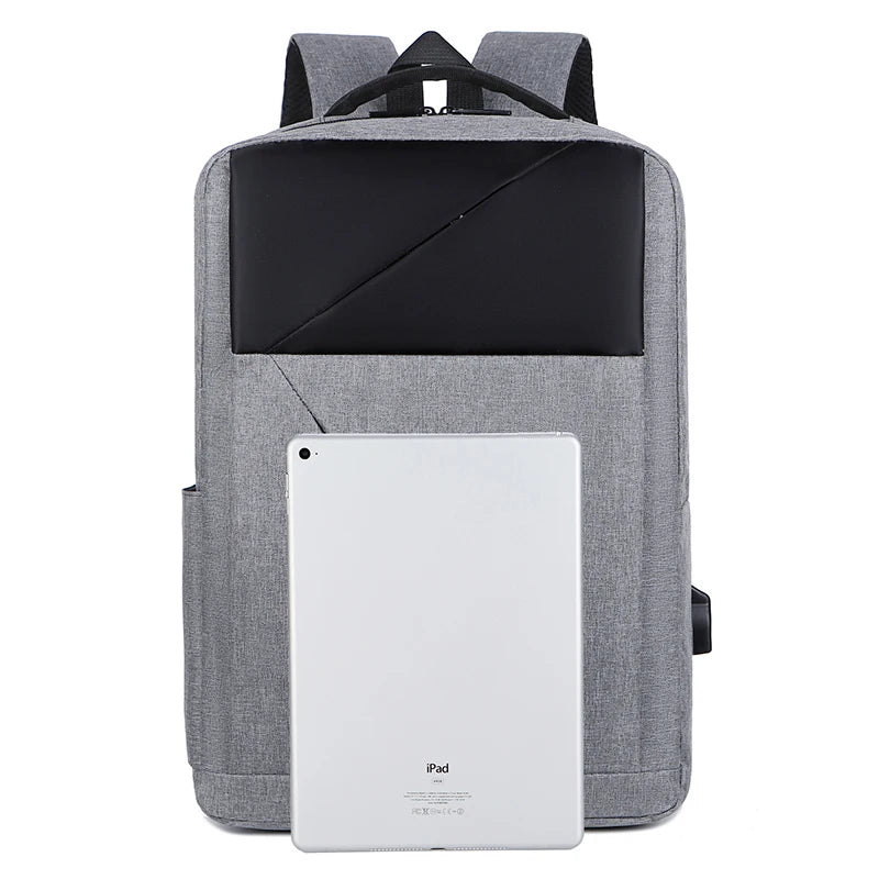 Men's USB Charging Waterproof Backpack Business Laptop Bag
