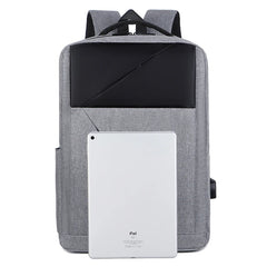 Men's USB Charging Waterproof Backpack Business Laptop Bag