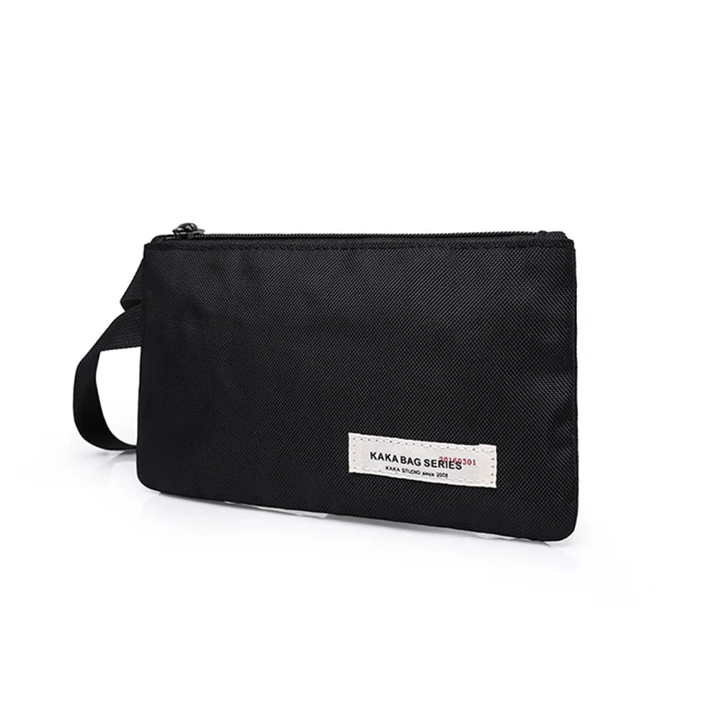 Canvas Man Clutch Phone Holder Envelope Bag Zipper Pouch