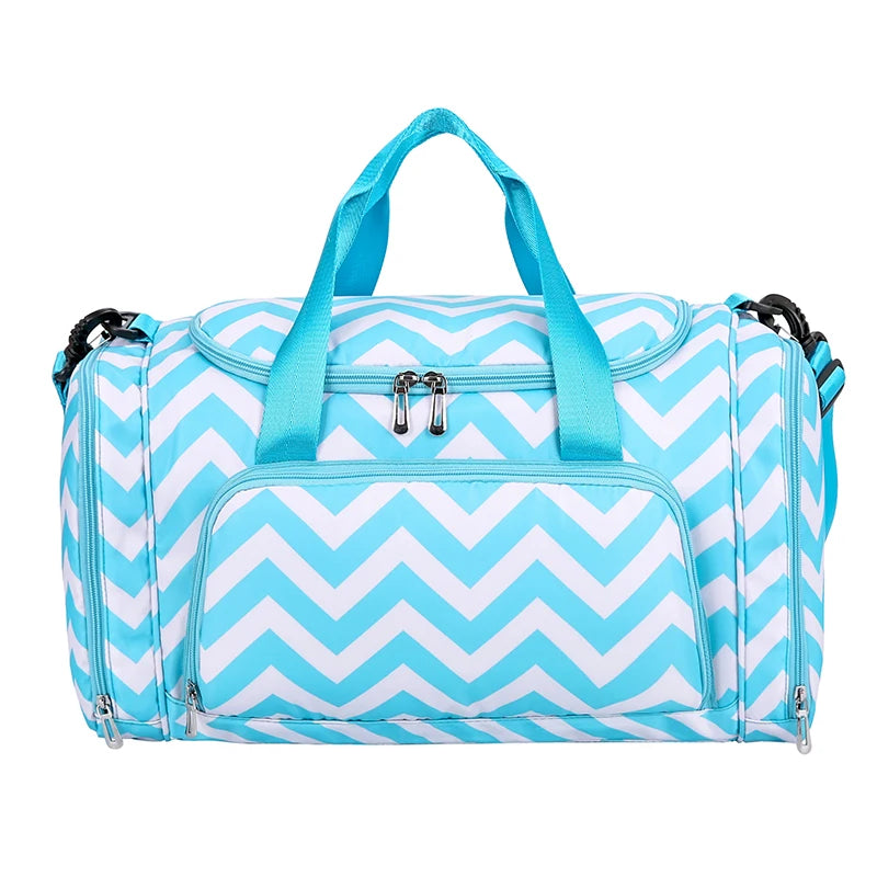 Large Duffle Bag with Shoe Compartment for Travel and Gym