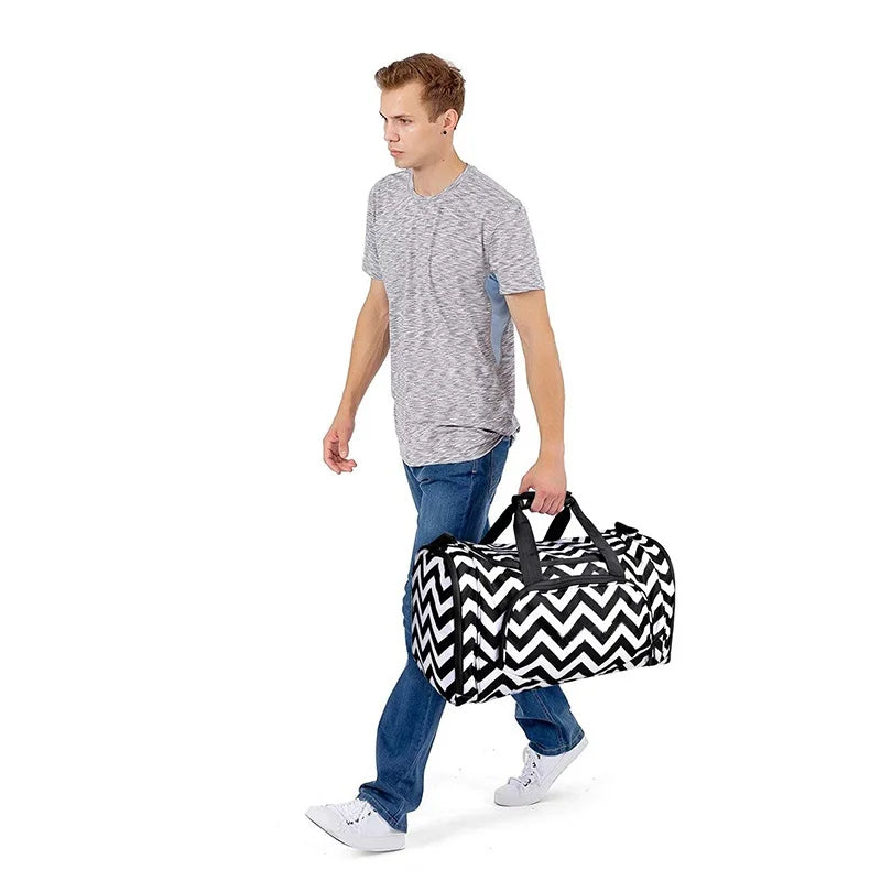 Large Duffle Bag with Shoe Compartment for Travel and Gym