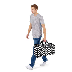 Large Duffle Bag with Shoe Compartment for Travel and Gym