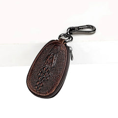 Crocodile Key Wallet Cow Leather Key Holder Keychain Bag Car Key Case