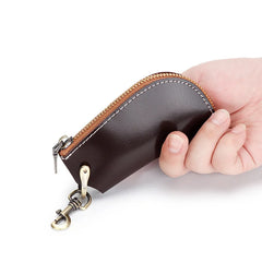 Leather Key Wallet Keyholder Keychain For Men Women