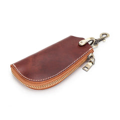 Leather Key Wallet Keyholder Keychain For Men Women