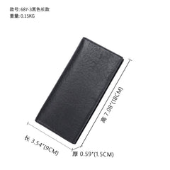 Long Men's Leather Wallet Card Holder Gift For Man