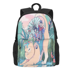 Maneki-Neko Backpacks Men's and Women's Travel Bag