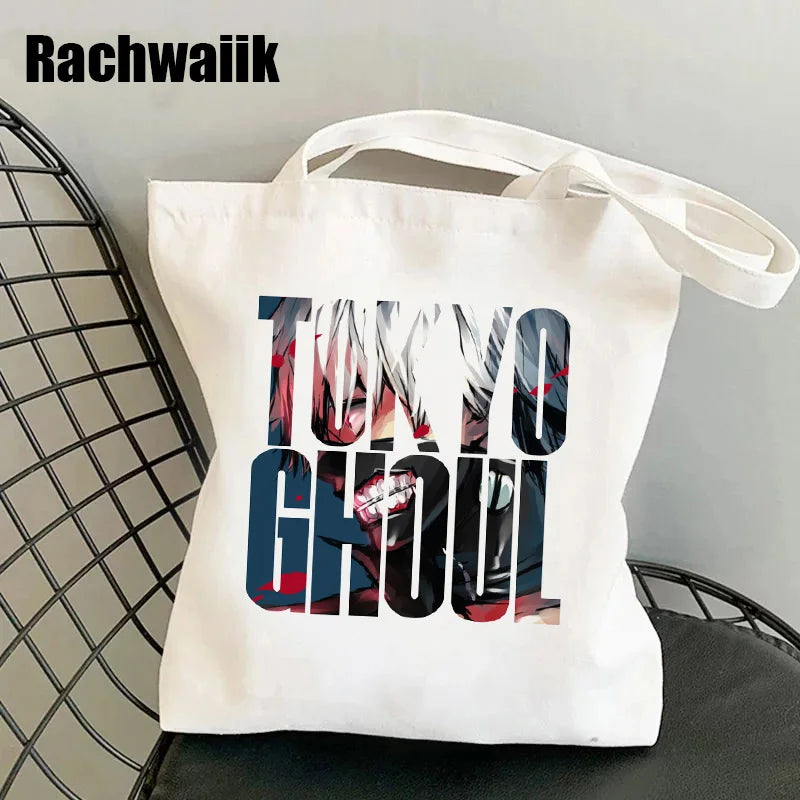 Tokyo Ghoul Tote Bag Harajuku Shopper Canvas Shoulder