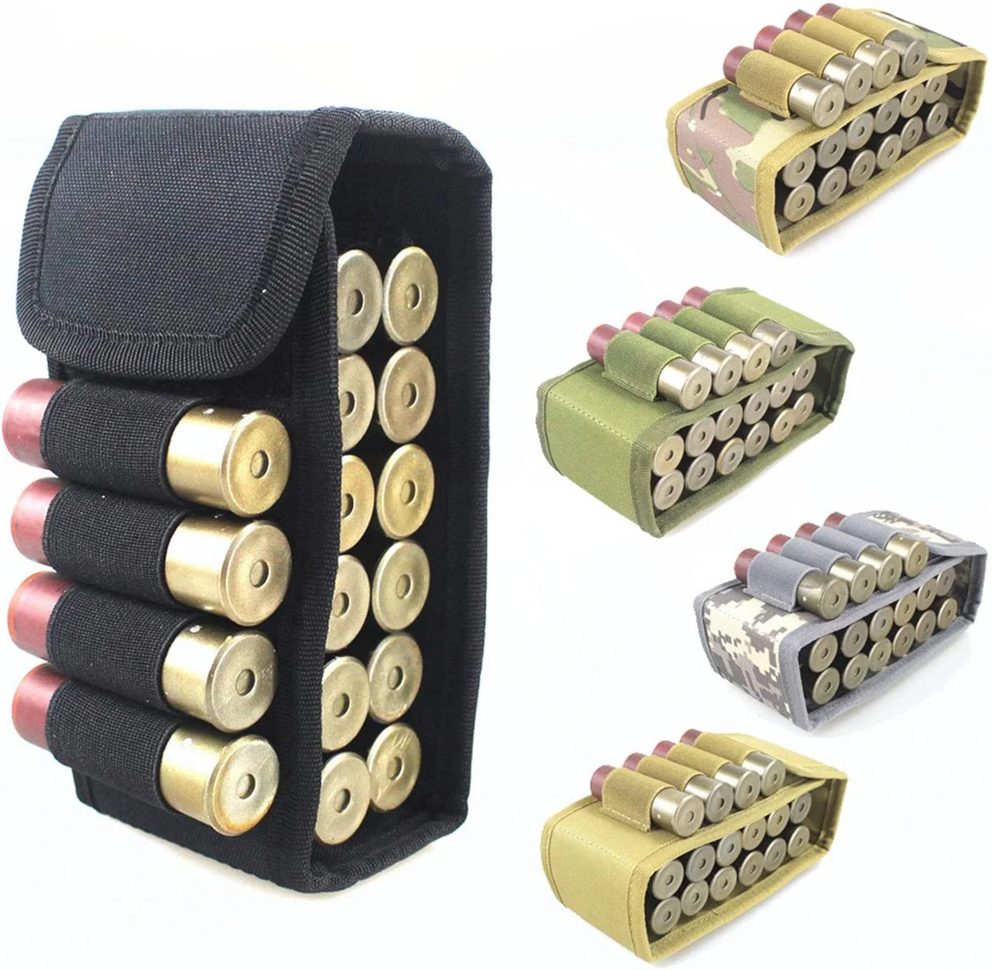 Tactical Ammo Bag Molle 12 Gauge Cartridge Pouch