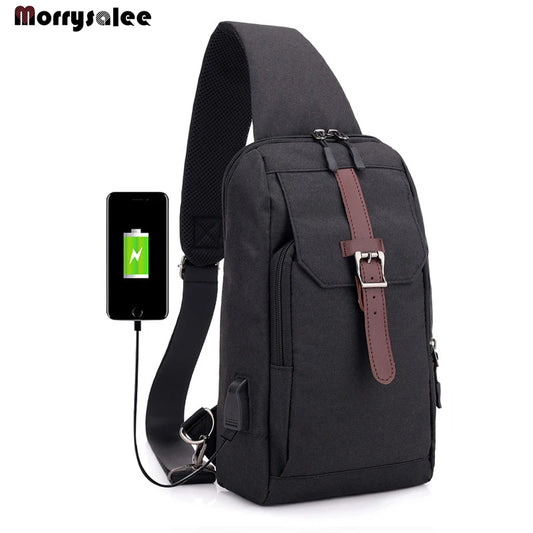Men's Chest Oxford Chest Pack Shoulder Bag Crossbody Bags
