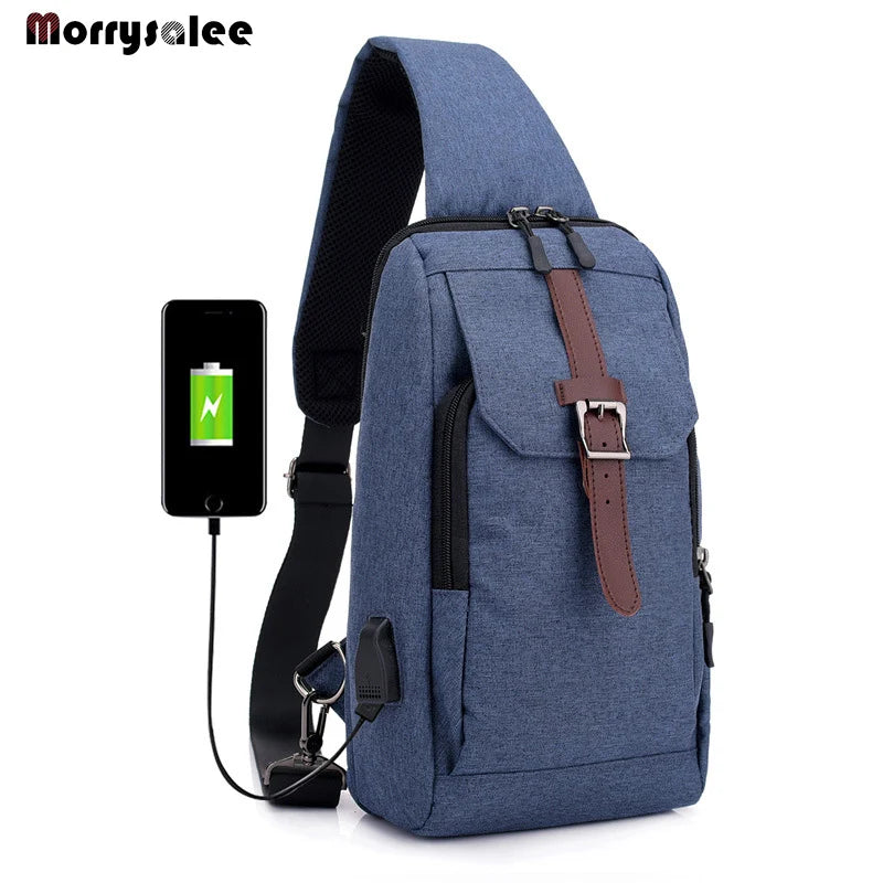 Men's Chest Oxford Chest Pack Shoulder Bag Crossbody Bags